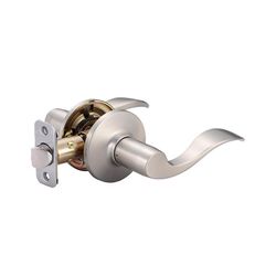 Ace Wave Lever Satin Nickel Passage Lockset 1-3/4 in.