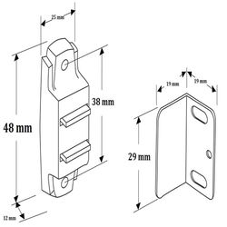 Richelieu Bare Brown Plastic Magnetic Latch 1 pk