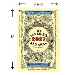 The Old Farmer's Almanac Yankee Publishing 2027 Almanac Reference Book