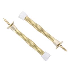 Ace 3 in. W Metal Bright Gold Spring Door Stop Mounts to door and wall 1.5 in.