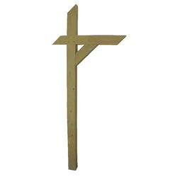 Rocky Top 72 in. Natural Green Pressure Treated Pine Mailbox Post