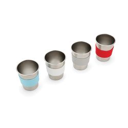 Red Rover Assorted Stainless Steel Classic Beverage Cups 4 pk