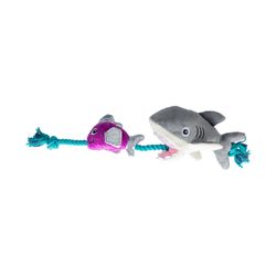 Pet Shop by Fringe Studio Multicolored Plush Shark Bait Dog Toy 1 pk