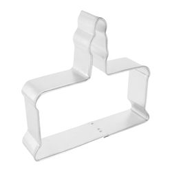 R&M International Corp Cake and Candle 4 in. W X 4 in. L Cookie Cutter Silver 1 pc