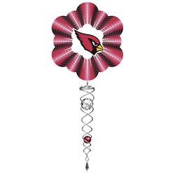 Spinfinity Designs Stainless Steel 14 in. Arizona Cardinals Wind Spinner Mini Set