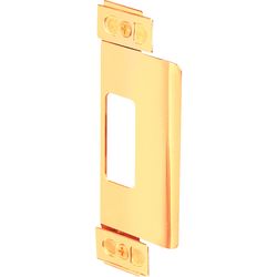 Prime-Line 4.75 in. H X 1.25 in. L Brass-Plated Steel Door Strike
