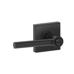 Schlage J Series Broadway/Collins Matte Black Privacy Lever