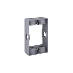 Bell Old Work 9.5 cu in Rectangle Aluminum 1 gang Box Extension Gray