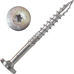 Screw Products Nova #16 in. X 2.5 in. L Star High Corrosion Resistant Stainless Steel Lag Screw 1 pk