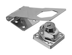 National Hardware Chrome-Plated Steel 4-1/2 in. L Keyed Hasp Lock 1 pk