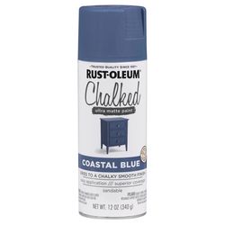 Rust-Oleum Chalked Matte Coastal Blue Chalky Finish Paint 12 oz