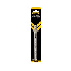 General 6 in. L X 0.46 in. W Stainless Steel Precision Pocket Rule Metric and SAE