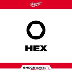 Milwaukee Shockwave Hex Assorted X 1 in. L Impact Insert Bit Set Steel 8 pc
