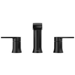 Moen Genta Matte Black Contemporary Bathroom Faucet 8-16 in.