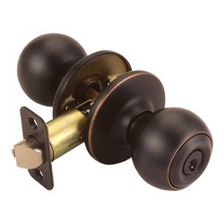 Design House Oil Rubbed Bronze Entry Knobs 1-3/4 in.