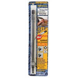 Eazypower Isomax 11 in. Hardened Steel Bit Extension Flexible Screwdriver Extension 1/4 in. Hex Shan