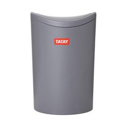 Superio Brand Modern 6 L Gray Plastic Swing Trash Can