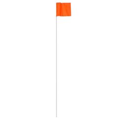 C.H. Hanson 36 in. Fluorescent Orange Marking Flags Polyvinyl 100 pk