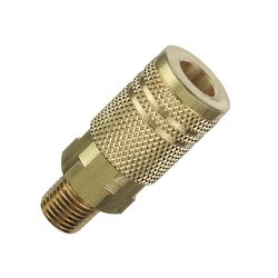 Amflo Brass 1/4 in. I/M Style Coupler 1/4 in. Male 1 pc