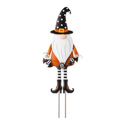 Glitzhome Halloween Gnome Yard Stake Iron 1 pc
