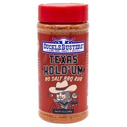 SuckleBusters Texas Hold 'Um No Salt BBQ Rub 12 oz