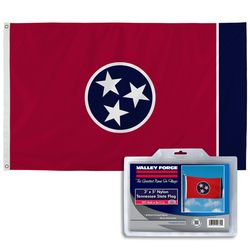 Valley Forge Tennessee State Flag 0 in. H X 3 ft. W X 5 ft. L