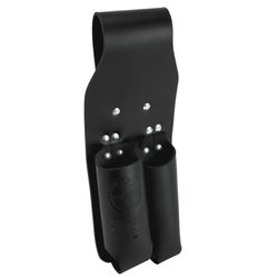 Klein Tools 2 pocket Leather Tool Holder 4.5 in. L X 12.5 in. H Black