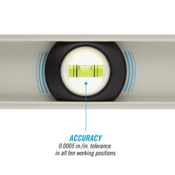 Channellock 24 in. Aluminum Magnetic I-Beam Level 3 vial