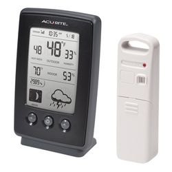 AcuRite Clock/Thermometer/Hygrometer Plastic 11 in.