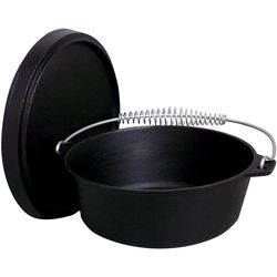 King Kooker Cast Iron Dutch Oven 12.5 in. 4 qt Black