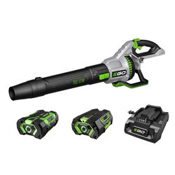 EGO Power+ LB7654 200 mph 765 CFM 56 V Battery Handheld Leaf Blower Kit w/ 2 Batteries & Charger