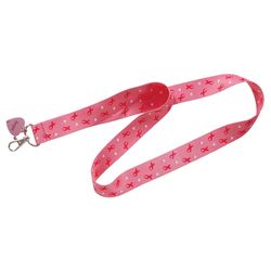 HILLMAN Breast Cancer Awareness Polyester Multicolored Decorative Key Chain Lanyard