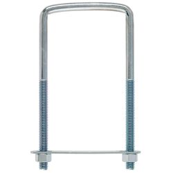 Hampton 3/8 in. X 3 in. W X 6 in. L Coarse Zinc-Plated Steel Square U-Bolt