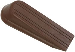National Hardware 1.25 in. W X 4 in. L Rubber Brown Wedge Door Stop Mounts to floor 2.5 in.