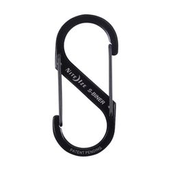 Nite Ize S-Biner Stainless Steel Black Dual Carabiner S-Biner