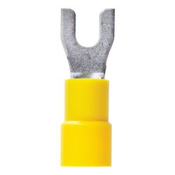 Jandorf 12-10 Ga. Insulated Wire Spade Terminal Yellow 5 pk