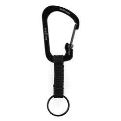 Nite Ize SlideLock Stainless Steel Black Locking Carabiner Key Ring
