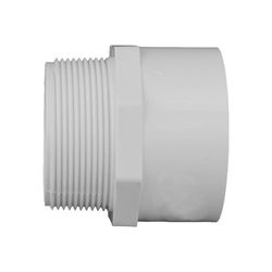 Charlotte Pipe Schedule 40 1/2 in. Slip X 1/2 in. D MPT PVC Pipe Adapter