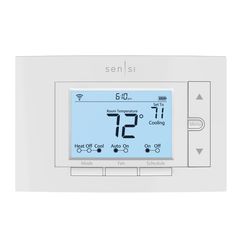 Sensi Sensi Built In WiFi Heating and Cooling Push Buttons Smart-Enabled Thermostat