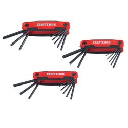 CRAFTSMAN Metric and SAE Fold-Up Hex Key Set 24 pc