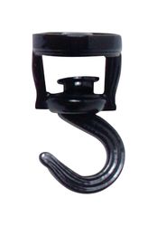Panacea Black Steel 3-9/16 in. H Swivel Swag Hook 1 pk