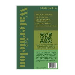 Chive Shido Seed Co Watermelon Seeds 1 pk