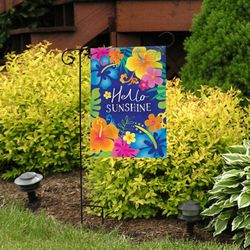 Briarwood Lane Hello Sunshine Garden Flag 12.5 in. W X 18 in. L