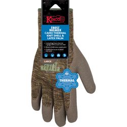 Kinco Frost Breaker Men's Indoor/Outdoor Thermal Dipped Gloves Camouflage S 1 pair