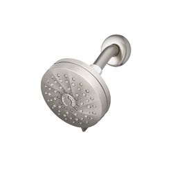 Waterpik Revive Brushed Nickel Plastic 7 settings Wallmount Showerhead 1.8 gpm
