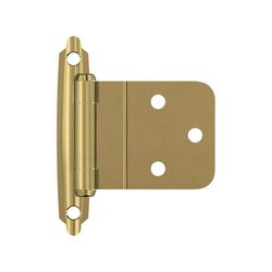 Amerock 2 in. W X 2-3/4 in. L Polished Brass Steel Self-Closing Hinge 2 pk