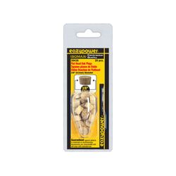 Eazypower Isomax Flat Oak Head Plug 3/8 in. D 20 pk