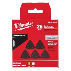Milwaukee Universal Fit Open-Lok 3-1/2 in. Silicone Carbide Abrasive 60 / 80 / 120 / 180 / 240 Grit