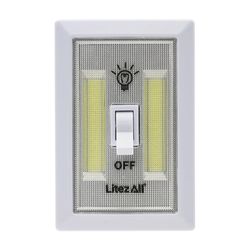 LitezAll Battery Cutoff LED Switch White 1 pk