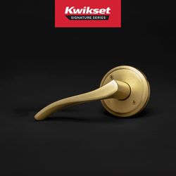 Kwikset Sedona Transitional Satin Brass Half-Dummy Lever
